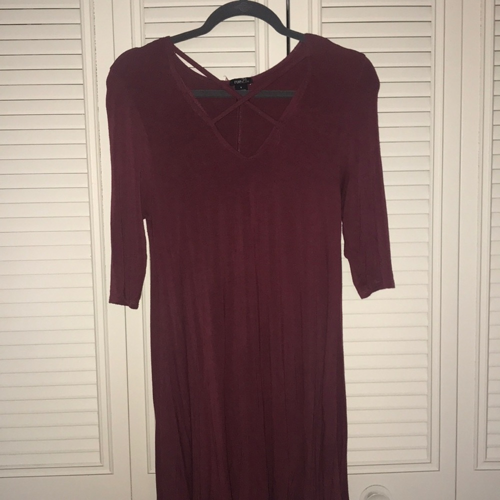 Maroon dress